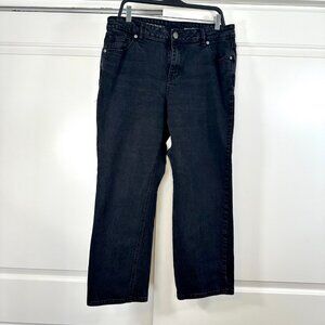 Avenuedenim Jeans Washed Black Straight Leg 16P